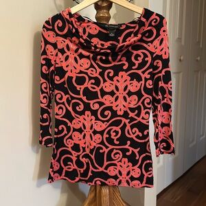 INC Swirl Pattern Top